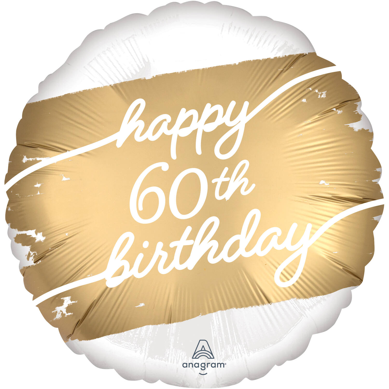 Foil balloon - "Happy 60th Birthday" - 45 cm